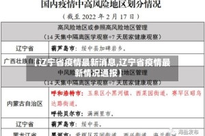 【辽宁省疫情最新消息,辽宁省疫情最新情况通报】