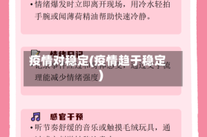 疫情对稳定(疫情趋于稳定)