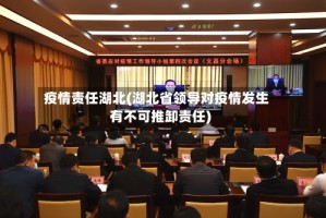 疫情责任湖北(湖北省领导对疫情发生有不可推卸责任)