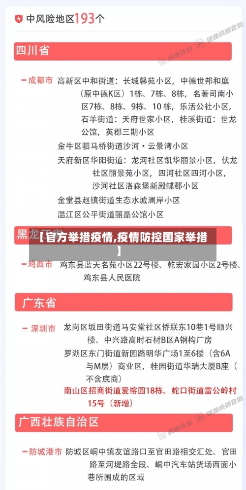 【官方举措疫情,疫情防控国家举措】-第2张图片