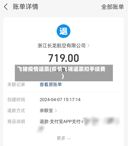 飞猪疫情退票(疫情飞猪退票扣手续费)-第2张图片