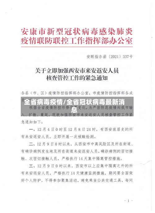 全省病毒疫情/全省冠状病毒最新消息-第1张图片