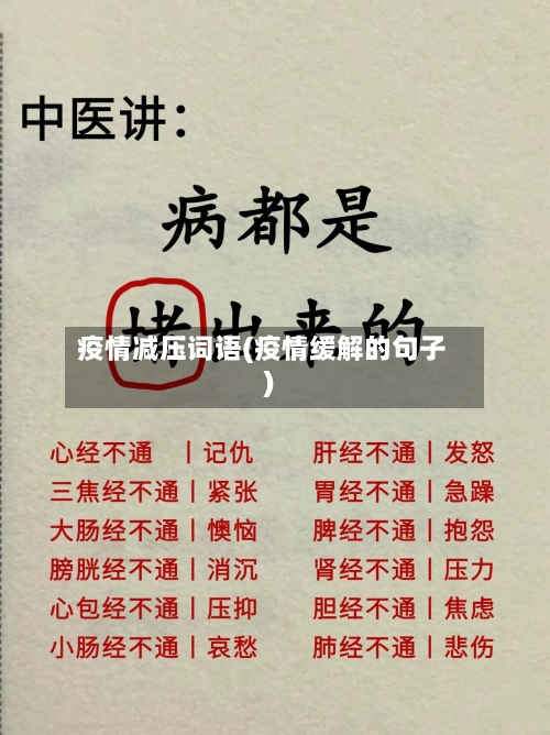 疫情减压词语(疫情缓解的句子)-第2张图片